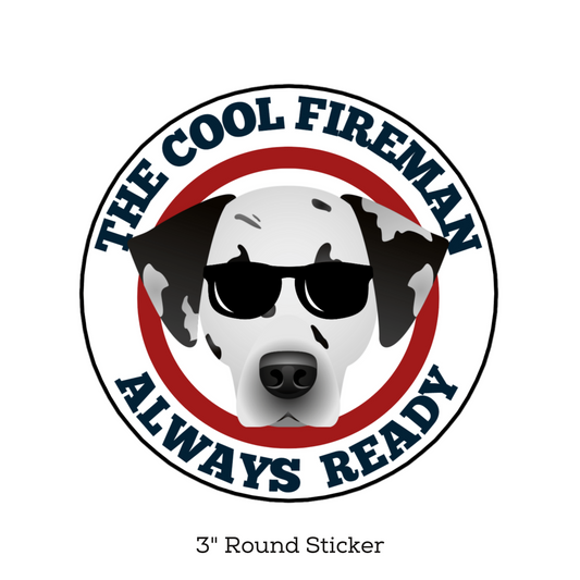 The Cool Fireman Sticker